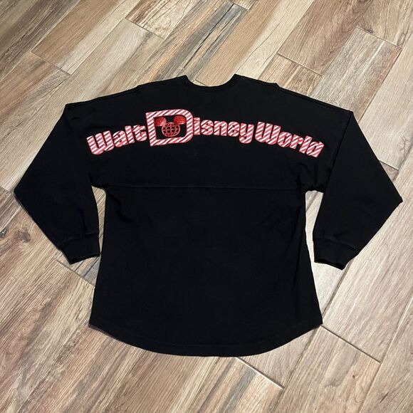 Walt Disney World Spirit Jersey Mickey Mouse Christmas Black Red Small - Picture 2 of 8